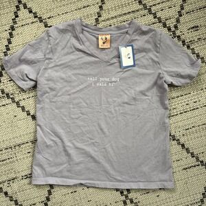 We Rate Dogs Tell Your Dog I Said Hi Medium Cotton v neck NWT t shirt